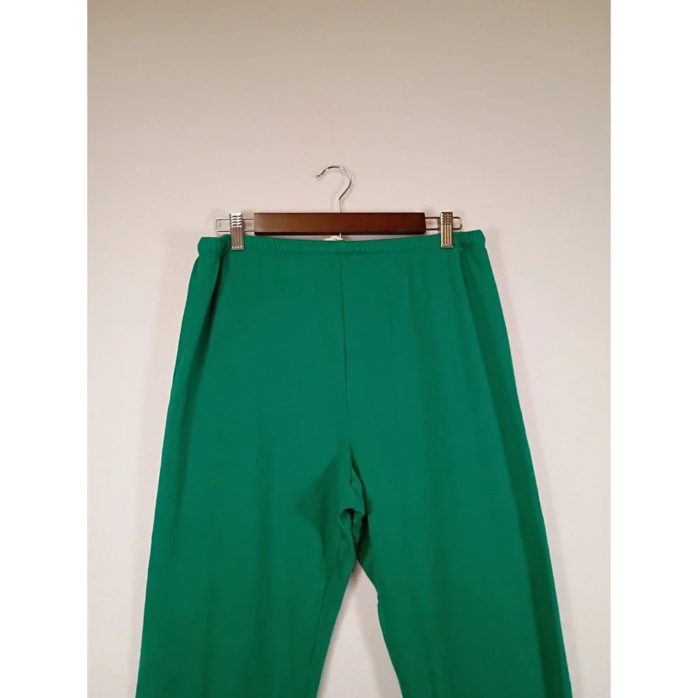 Retro Sporty Unbranded Unisex L Green Elastic Waist Jogger Sweatpants